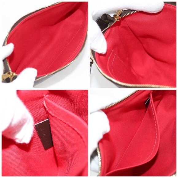 LOUIS VUITTON Damier Ebene Pochette Accessoires Pouch N41206 LV Auth 136130M - Picture 15 of 16